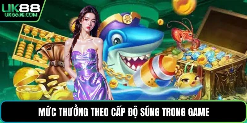 Mức thưởng theo cấp độ súng trong game 